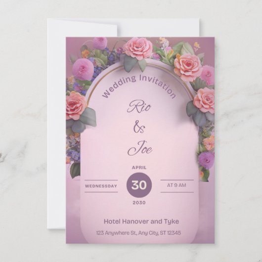 WEDDING INVITATION KAART (Voorkant)