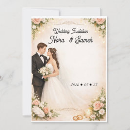 Wedding invitation kaart
