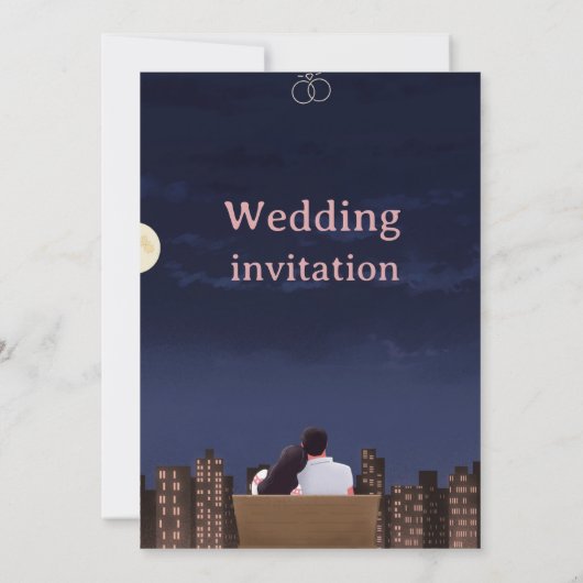Wedding invitation kaart (Achterkant)
