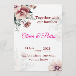 Wedding invitation kaart