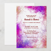 Wedding Invitation Kaart (Voorkant / Achterkant)