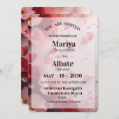 Wedding Invitation  Kaart (Voorkant / Achterkant)