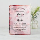 Wedding Invitation  Kaart (Staand voorkant)