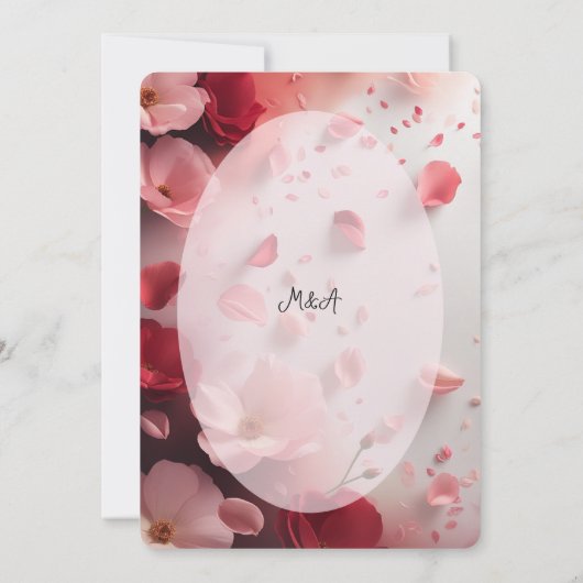 Wedding Invitation Kaart (Achterkant)