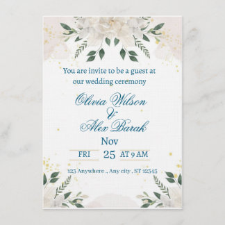 Wedding invitation kaart