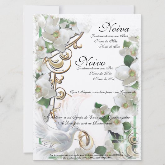 Wedding Invitation Kaart (Voorkant)