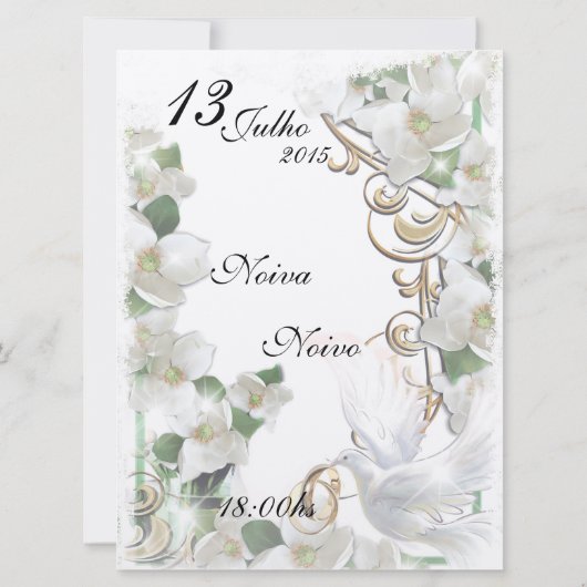 Wedding Invitation Kaart (Achterkant)