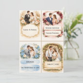 Wedding Invitation Kaart (Staand voorkant)