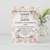 wedding invitation kaart (Staand voorkant)