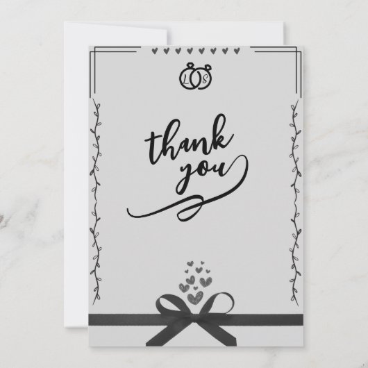 Wedding Invitation Kaart (Achterkant)