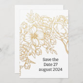 Wedding Invitation Kaart (Voorkant / Achterkant)