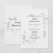 wedding invitation kaart (Voorkant / Achterkant)