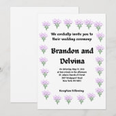 Wedding Invitation Kaart (Voorkant / Achterkant)