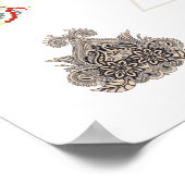 Wedding Invitation Poster | Floral Elegant Love (Hoek)