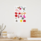 Wedding Invitation Poster | Floral Elegant Love (Keuken)