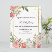 wedding Invitation Programmakaart (Staand voorkant)