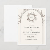 WEDDING INVITATION RSVP KAARTJE (Voorkant / Achterkant)