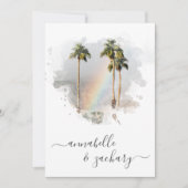 *~* WEDDING INVITATION + RSVP - QR TROPICAL AR11 KAART (Voorkant)