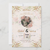 Wedding Invitation Simple Elegant Script Design Kaart (Voorkant)