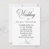 Wedding invitation simple kaart (Voorkant)