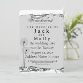 Wedding invitation Simplicity that speaks of luxry Kaart (Staand voorkant)