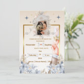 Wedding Invitation | Template for Names &date Kaart (Staand voorkant)