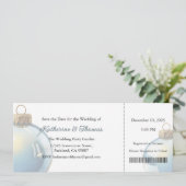 Wedding Invitation, Wedding Stationary, Christmas Kaart (Staand voorkant)
