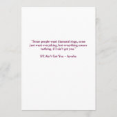 Wedding Invitation with Elegant Greenery and White Programmakaart (Achterkant)