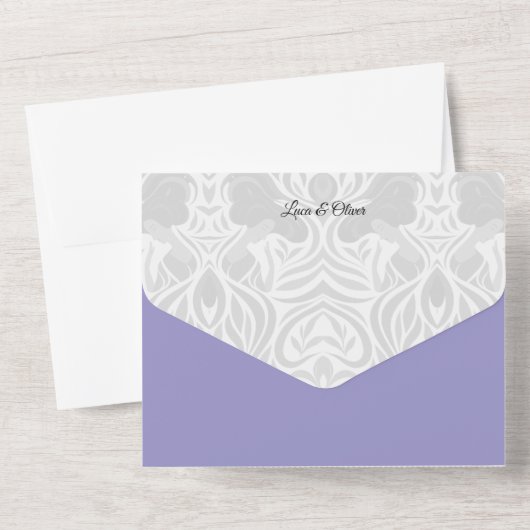 Wedding Invitation | Yumeji-Inspired Design All In One Uitnodiging (Achterkant)