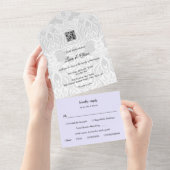 Wedding Invitation | Yumeji-Inspired Design All In One Uitnodiging (Afscheurbaar)