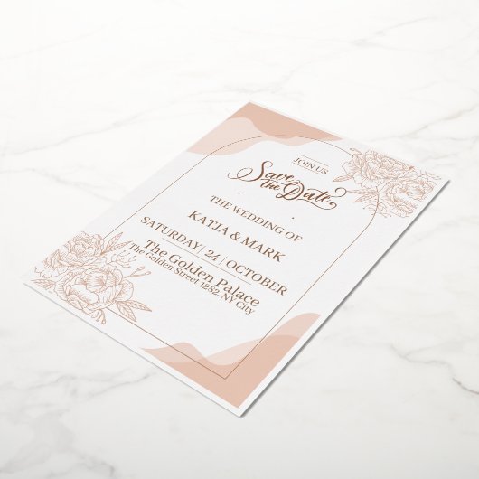 Wedding Invitations Folie Uitnodiging (Gedraaid)
