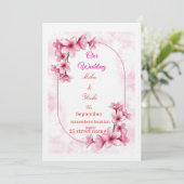 Wedding Invitations Kaart (Staand voorkant)