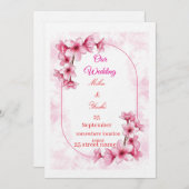 Wedding Invitations Kaart (Voorkant / Achterkant)