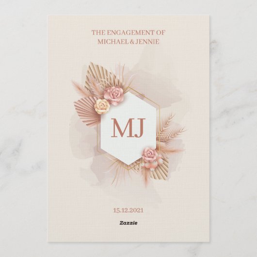 Wedding Invitations Kaart (Achterkant)