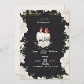 wedding invitations kaart (Voorkant / Achterkant)