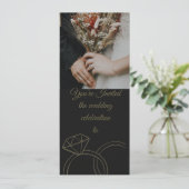 Wedding Invitations Kaart (Staand voorkant)