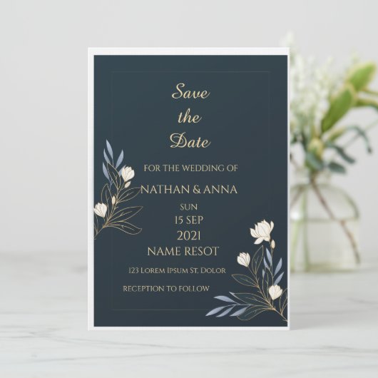 Wedding Invitations Kaart (Staand voorkant)