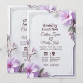 Wedding Invitations Kaart (Voorkant / Achterkant)