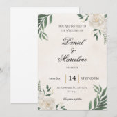 Wedding Invitations Kaart (Voorkant / Achterkant)