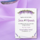 Wedding Invitations: Lilac Elegance Kaart