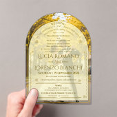 Wedding Invitations Minimalist Acrylic Invitation Acryl Uitnodigingen (Insitu (Draagbaar))