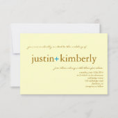 Wedding Invite | A+ |kleine ivyelbr Kaart (Voorkant)