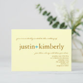 Wedding Invite | A+ |kleine ivyelbr Kaart (Staand voorkant)