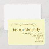 Wedding Invite | A+ |kleine ivyelbr Kaart (Voorkant / Achterkant)