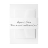 Wedding Invite Belly Band  Uitnodigingen Wikkel (Voorkant Voorbeeld)