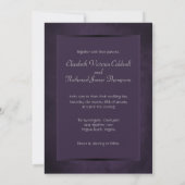 Wedding Invite Diamond Snowflake & Satin Ribbons Kaart (Achterkant)
