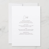 Wedding Invite - Elegant Estate in Waterverf Kaart (Achterkant)