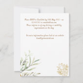 Wedding Invite | Elegant | RSVP | Handfasting Kaart (Achterkant)