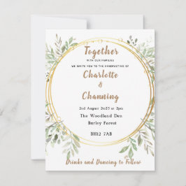 Wedding Invite | Elegant | RSVP | Handfasting Kaart