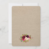 Wedding Invite, gebottende bloemperk 3979 Kaart (Achterkant)